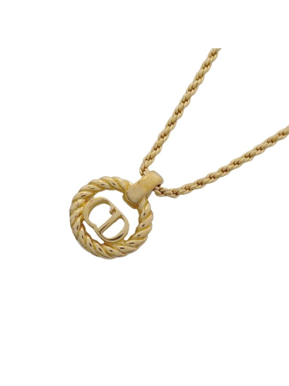 Dior Necklace CD Logo Gold Plated